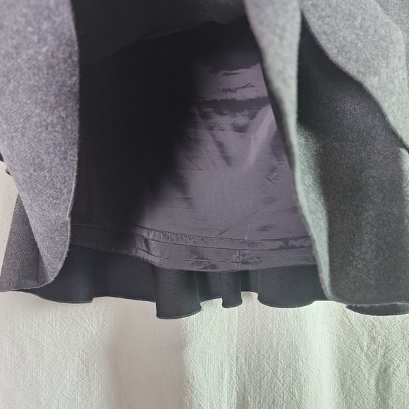 J Crew Womens Tiered Ruffle Mini Skirt Sz 2 Wool Blend Double Layered Lined - Picture 4 of 13